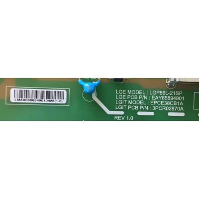 FUENTE DE PODER PARA TV LG NUMERO DE PARTE 65894901 / EAY65894901 / LGP86L-21SP / EPCE38CB1A / 3PCR02870A / PANEL'S NC860DQD-AAKH1 / NC860DQD-AALH1 / MODELOS 86NANO90UPA / 86NAN090UPA / 86QNED80UQA / 86QNED80UQA.BUSYLKR - Imagen 2